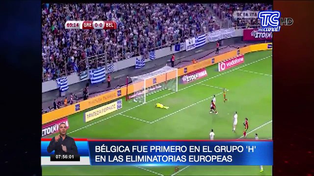 Bélgica fue primero en el grupo ‘H’ en las eliminatorias europeas