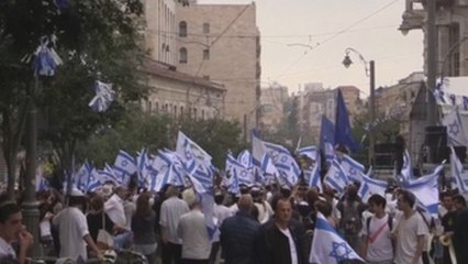 Miles de israelíes marchan en Jerusalén para celebrar la "reunificación"