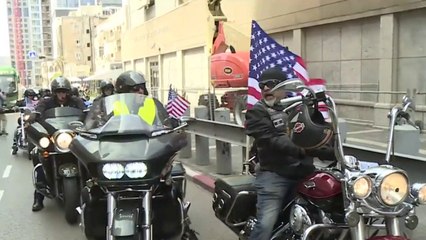 Harley Bikers Celebrate the Jerusalem Embassy Move
