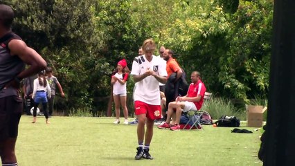 Justin Bieber Almost Breaks His Leg During His Game