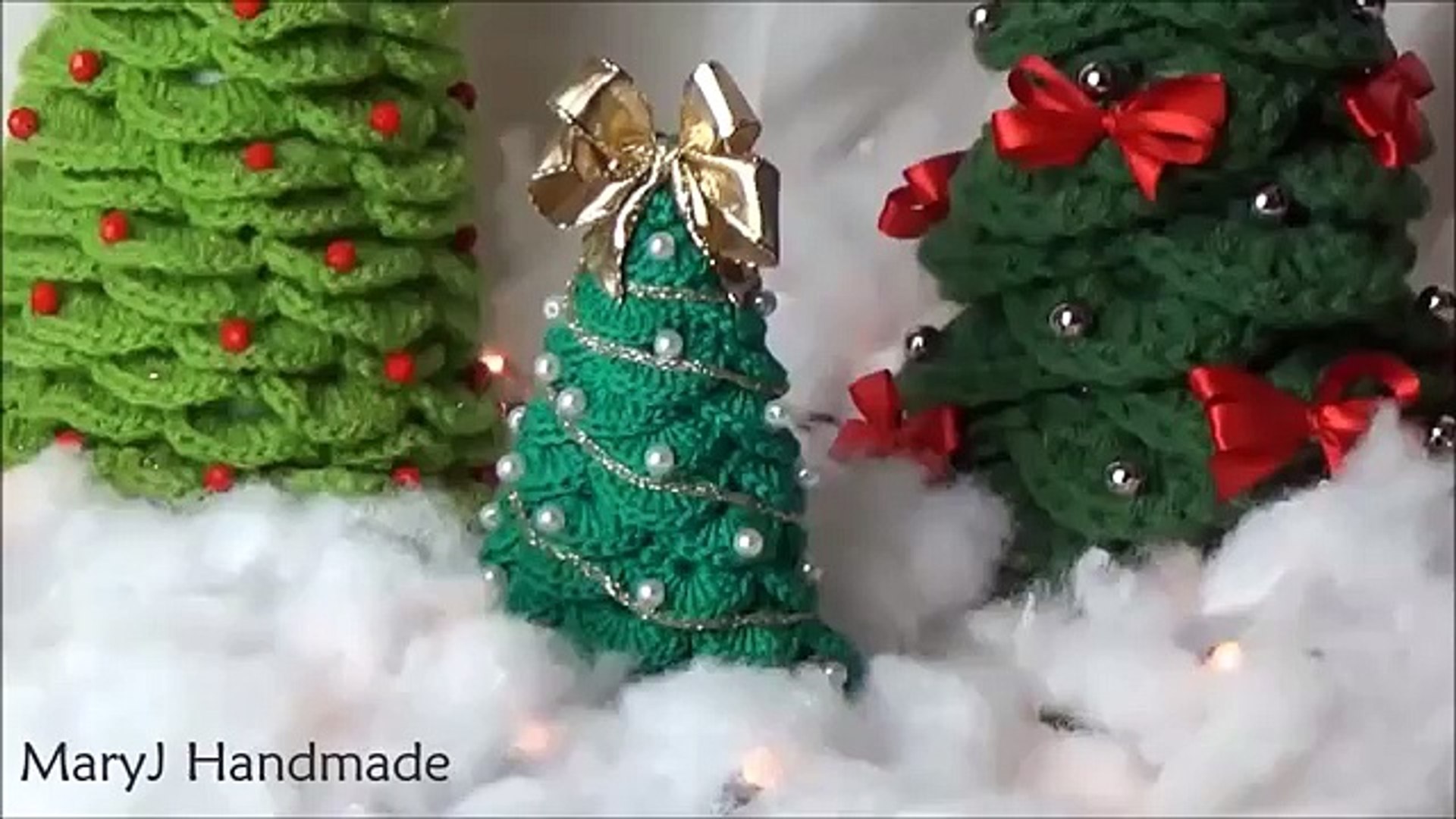 Albero Di Natale Alluncinetto Semplicissimo.Albero Di Natale Alluncinetto Maryj Handmade Video Dailymotion