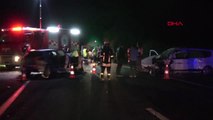 Tekirdağ - İki Otomobil Kafa Kafaya Çarpıştı: 2 Ölü, 1 Yaralı