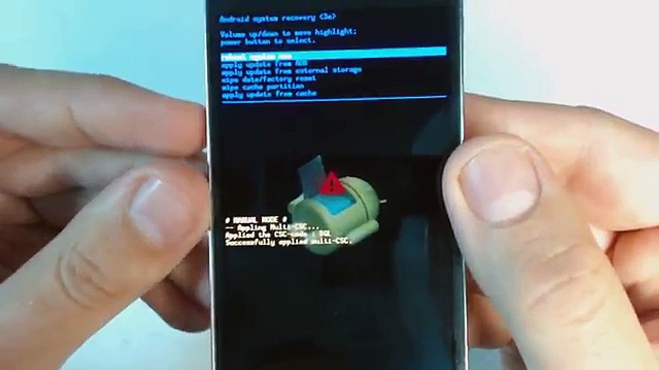 Samsung Galaxy S4 mini I9195 hard reset