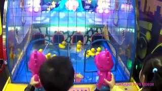 HUGE Chuck E Cheeses Family Fun Indoor Games for Kids and Children Play Area Lorraine Toys Videos