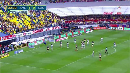 Bruno Valdez Goal ~ Club América vs Santos Laguna  2-0