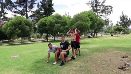 Four Man Acrobatic Stunt