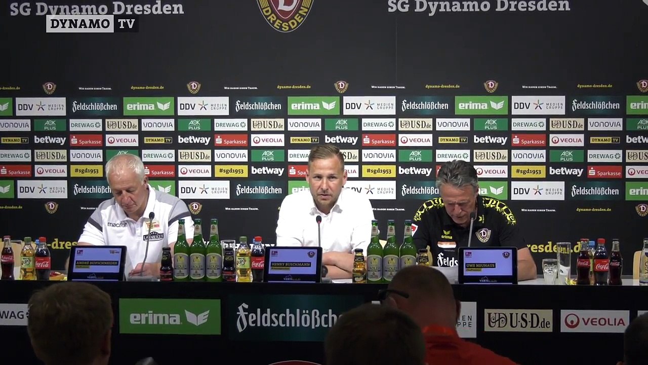 34. Spieltag | SGD - FCU | Pressekonferenz nach dem Spiel