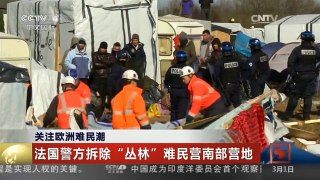 [中国新闻]关注欧洲难民潮 法国警方拆除“丛林”难民营南部营地