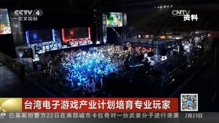 [中国新闻]台湾电子游戏产业计划培育专业玩家