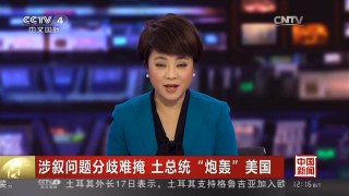 [中国新闻]涉叙问题分歧难掩 土总统“炮轰”美国