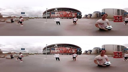 360° Football Challenge at Emirates Stadium (Arsenal London) 4K