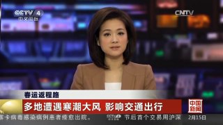 [中国新闻]春运返程路 多地遭遇寒潮大风 影响交通出行