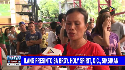 Ilang presinto sa brgy Holy Spirit, QC, siksikan