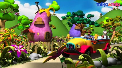 Wheels On the Bus | Farm Animals | Animal Sounds Song | Nursery Rhymes and Kids Song by Mike and Mia