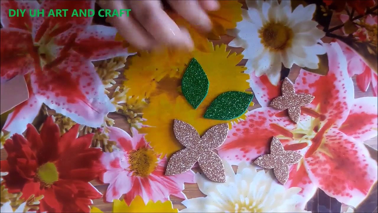 VERY LOW COST EASY FOAM SHEET FLOWERHOW TO MAKE FOAM FLOWERDIY FOAM