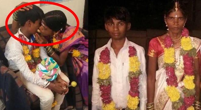 13 வயது மகனை 23 வயது பெண்ணுக்கு திருமணம் செய்து வைத்த தாய்- வீடியோ