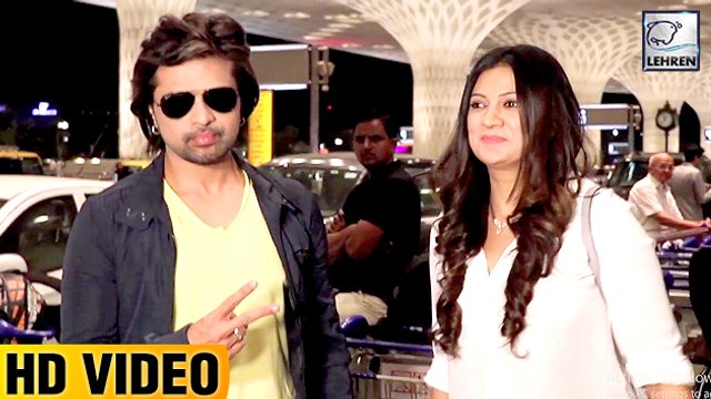 Himesh Reshamiya Returns Mumbai With Wife Sonia Kapur