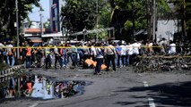 Aftermath of Indonesian church attack by suicide bombers