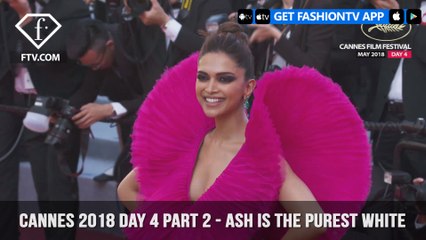 Ash Is The Purest White Red Carpet at Cannes Film Festival 2018 Day 4 | FashionTV | FTV