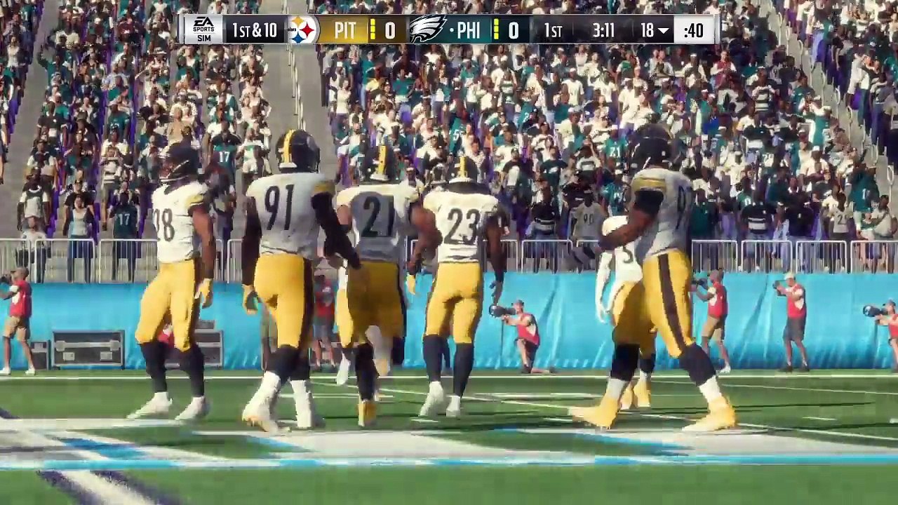 Pittsburgh Steelers vs. Philadelphia Eagles Madden 18 Simulation Super Bowl 52