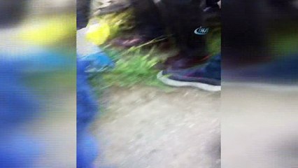 Pazara gitmek için evden çıktı, yoldaki kazada bariyerlere sıkıştı