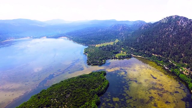 Salda Gölü Tabiat Parkı havadan görüntülendi - BURDUR