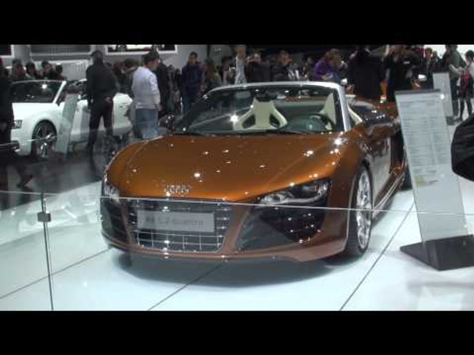 Audi R8 V10 Spyder Walkaround at the Geneva Auto Salon Motorshow 2010