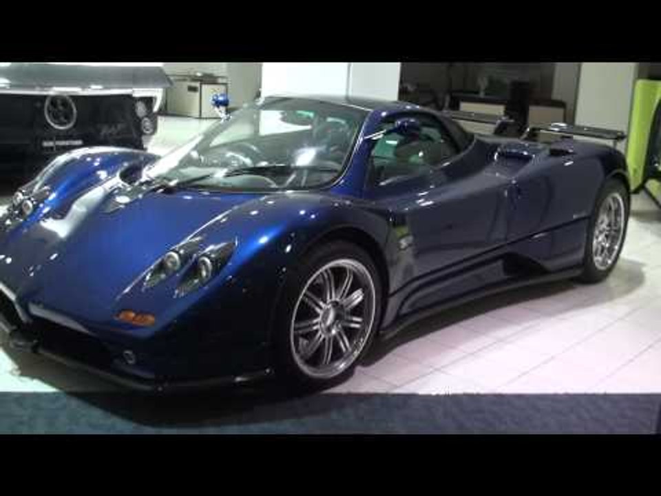 3x Pagani Zonda, Lamborghini Murcielago and Koenigsegg CCR at Bob Forstner London