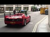 Gumball 3000 2010 Driving Clips in London; Ferrari F50, SLR Stirling Moss, F430 Scuderia