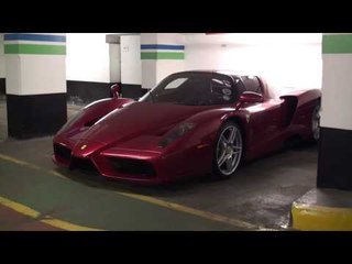 Super Rare Dark Red Ferrari Enzo Walkaround in London - Gumball 3000 2010