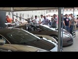 2 Bugatti Veyrons; Coupe and Grand Sport - Walkaround and Track Scenes
