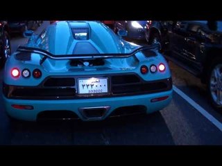Koenigsegg CCXR "Special One" Turquoise - Chase and mad acceleration!