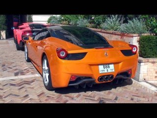 RRR's ORANGE Ferrari 458 Italia - Walkaround, Driving and Combo Scenes