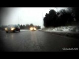 HUGE V8 Sounds - Aston Martin V8 Vantage in the Snow