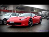 Ferrari 458 Italia - Startup, Drive-off and Camera Shots