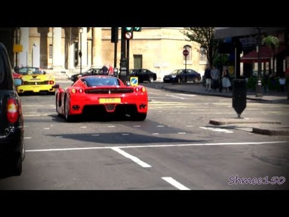 FLY-BY: Ferrari F50, Ferrari Enzo and Lamborghini LP560-4 Bicolore