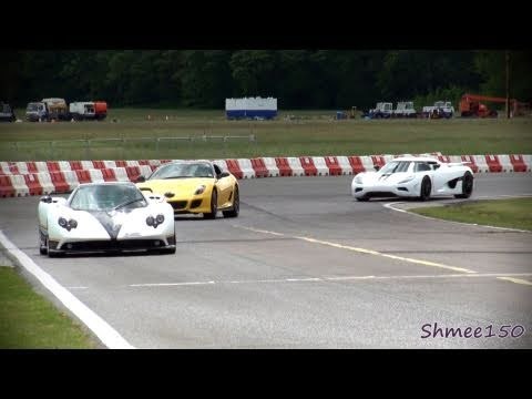 K'egg Agera, Pagani Zonda and 599 GTO - Perfect Harmony on Track!