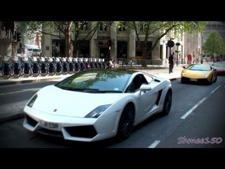 Superleggera v Bicolore - Rev War and Accelerations - Lamborghini LP570-4 SL and LP560-4 Bicolore