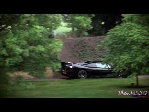 Black Ferrari F50 - SCREAMING Acceleration!