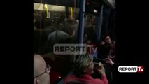 Report TV - Dy autobusët urbanë përplasën në Tiranë