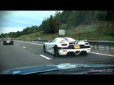 Koenigsegg Agera - Convoy, Acceleration, Startup and Revs!