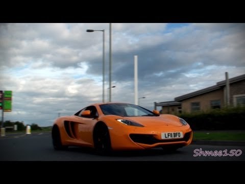 Two McLaren MP4-12Cs - Flat-out Acceleration, Huge Revs and Look Inside