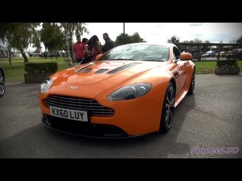 ORANGE Aston Martin V12 Vantage - Overview, Revs and Accelerations