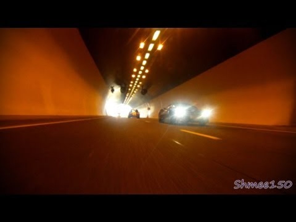 458 Chases MP4-12C in a Tunnel