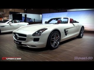 Mercedes SLS AMG Roadster - Dubai Motorshow 2011 with GTspirit.com