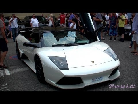 Modified Lamborghini Murcielago LP640 Roadster - Shots and Driving in Monaco