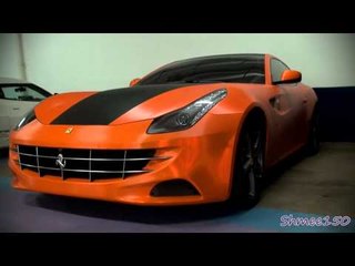 Foil Orange/Carbon Ferrari FF - RRR's Newest Car in London