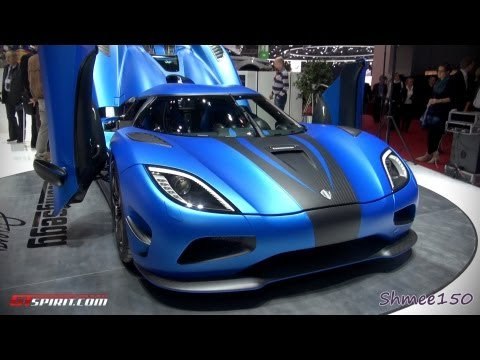 MATTE BLUE 2013 Koenigsegg Agera R - Geneva 2012 with GTspirit.com