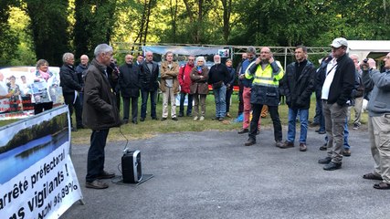 Début de la vidange du barrage de Vezins