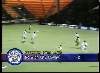 Norwich City - Leeds United 13-12-1993 Premier League